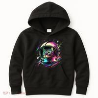 Astronaut Cat Space Cat Galaxy Kitten Kids Hoodie thumb 0