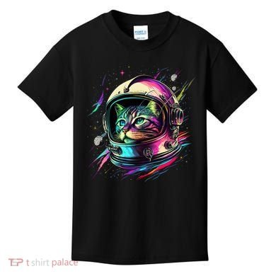 Astronaut Cat Space Cat Galaxy Kitten Kids T-Shirt