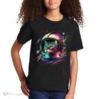 Astronaut Cat Space Cat Galaxy Kitten Kids T-Shirt thumb 2