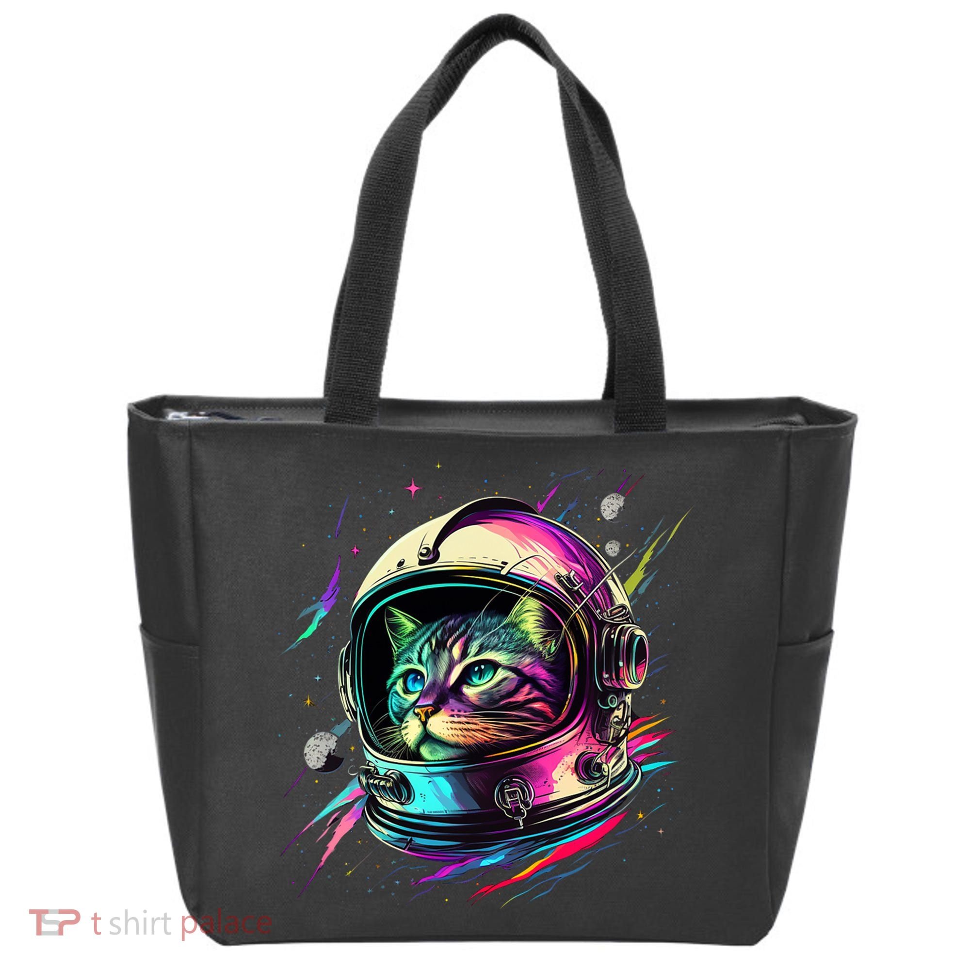Astronaut Cat Space Cat Galaxy Kitten Tote Bag