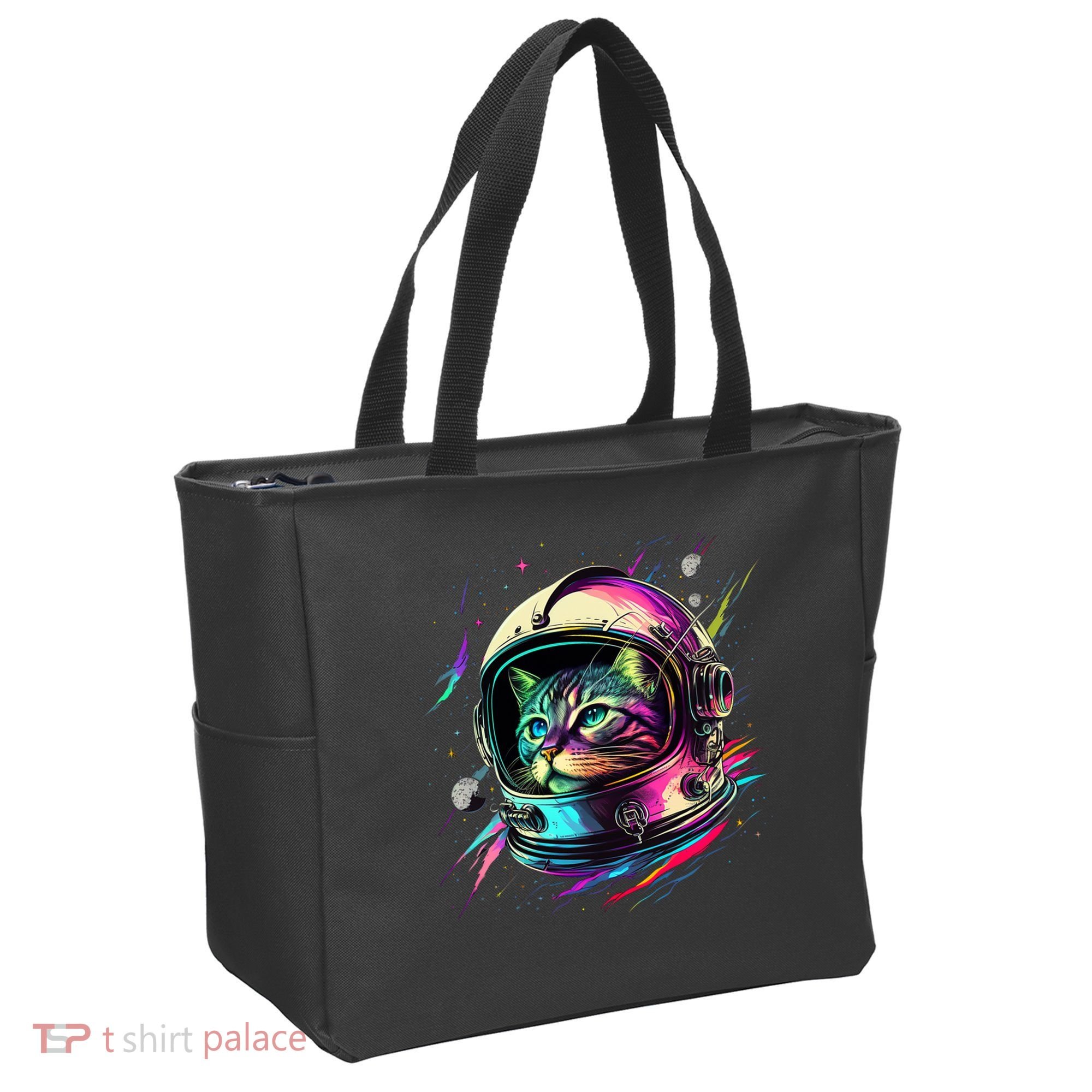 Astronaut Cat Space Cat Galaxy Kitten Tote Bag