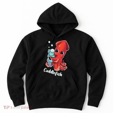 Adorable Cuddlefish Sea Life Illustration Cuttlefish Squid Hoodie