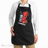 Adorable Cuddlefish Sea Life Illustration Cuttlefish Squid Apron thumb 2