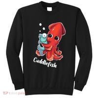 Adorable Cuddlefish Sea Life Illustration Cuttlefish Squid Sweatshirt thumb 0