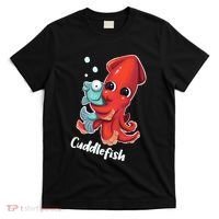 Adorable Cuddlefish Sea Life Illustration Cuttlefish Squid T-Shirt thumb 0