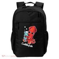 Adorable Cuddlefish Sea Life Illustration Cuttlefish Squid Backpack thumb 0