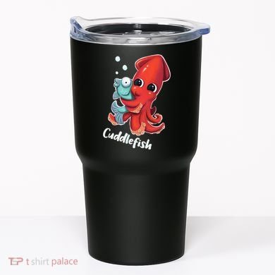 Adorable Cuddlefish Sea Life Illustration Cuttlefish Squid Tumbler