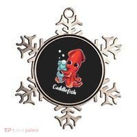Adorable Cuddlefish Sea Life Illustration Cuttlefish Squid Ornament thumb 0