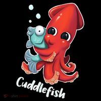 Adorable Cuddlefish Sea Life Illustration Cuttlefish Squid Women's T-Shirt thumb 6