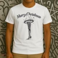 A Christmas Story Leg Lamp Merry Christmas T-Shirt thumb 3