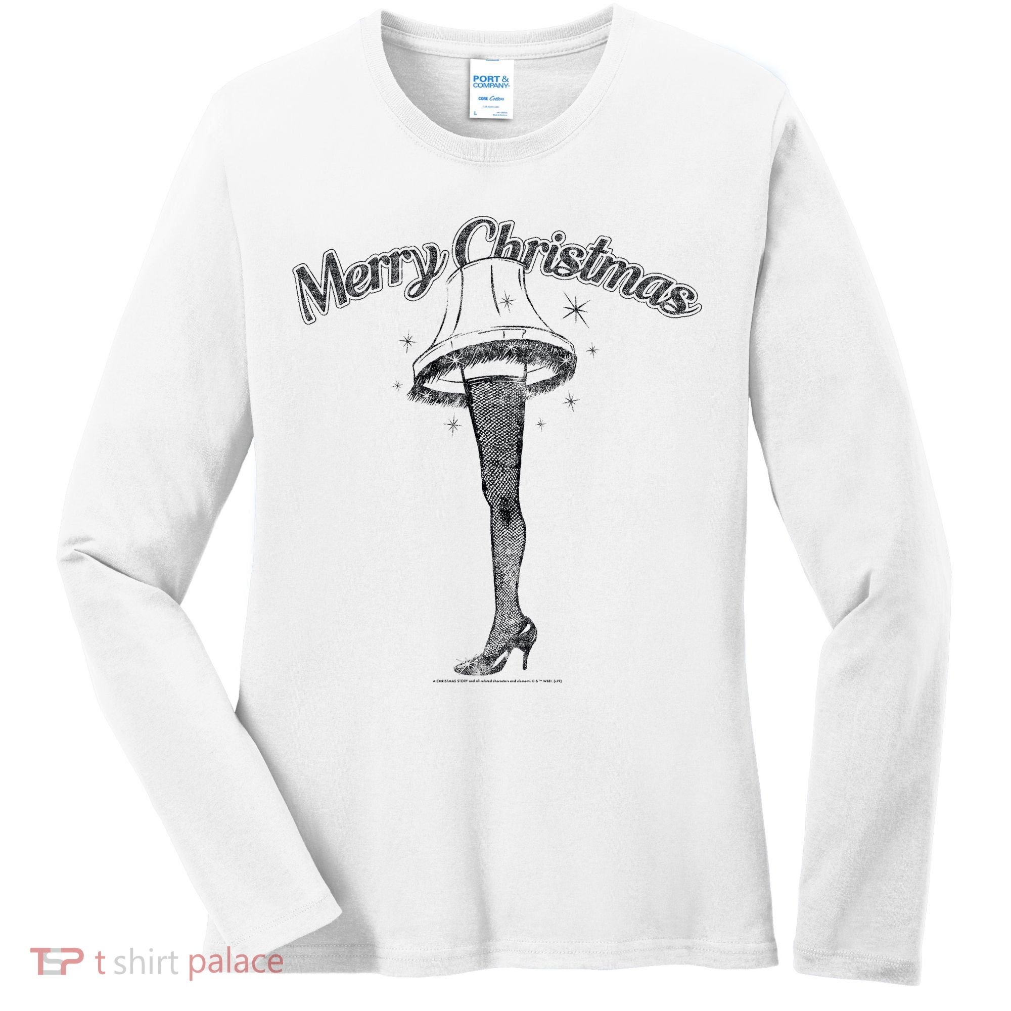 A Christmas Story Leg Lamp Merry Christmas Women's Long Sleeve Shirt