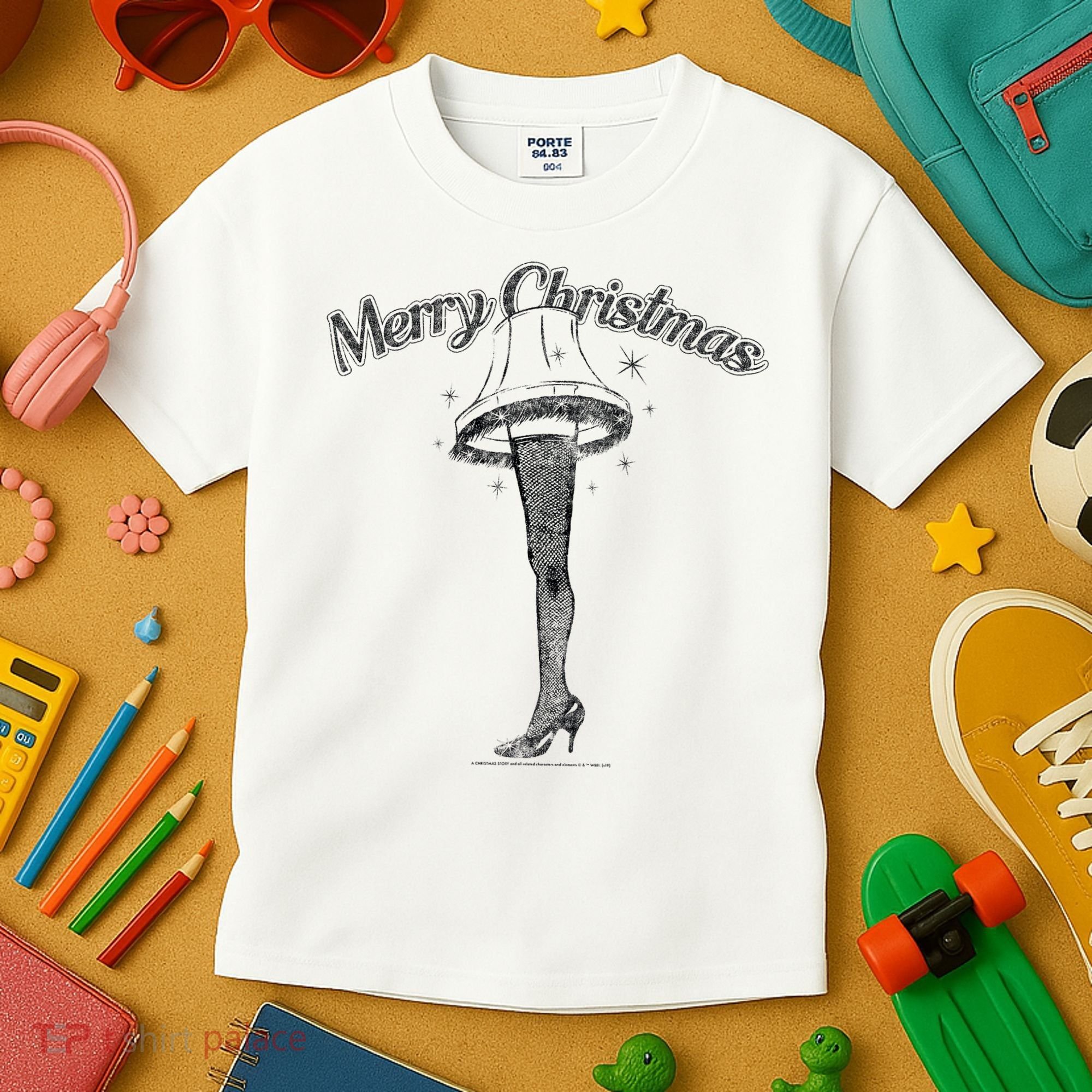 A Christmas Story Leg Lamp Merry Christmas Kids T-Shirt
