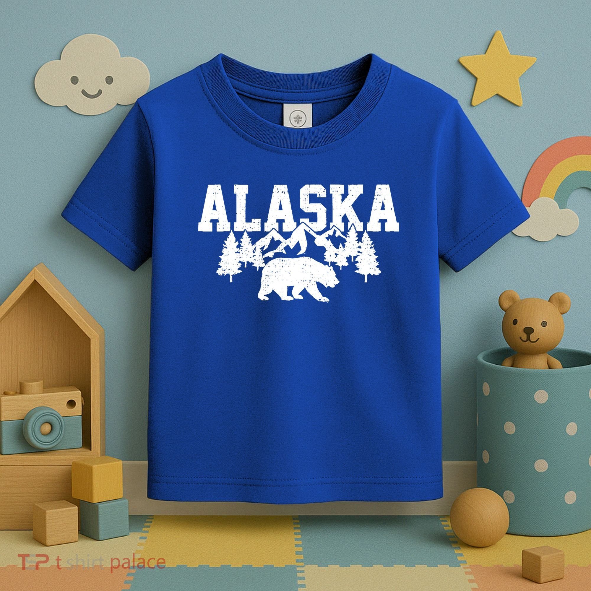 Alaska Cold Snow Mountains Cool Gift Toddler T-Shirt