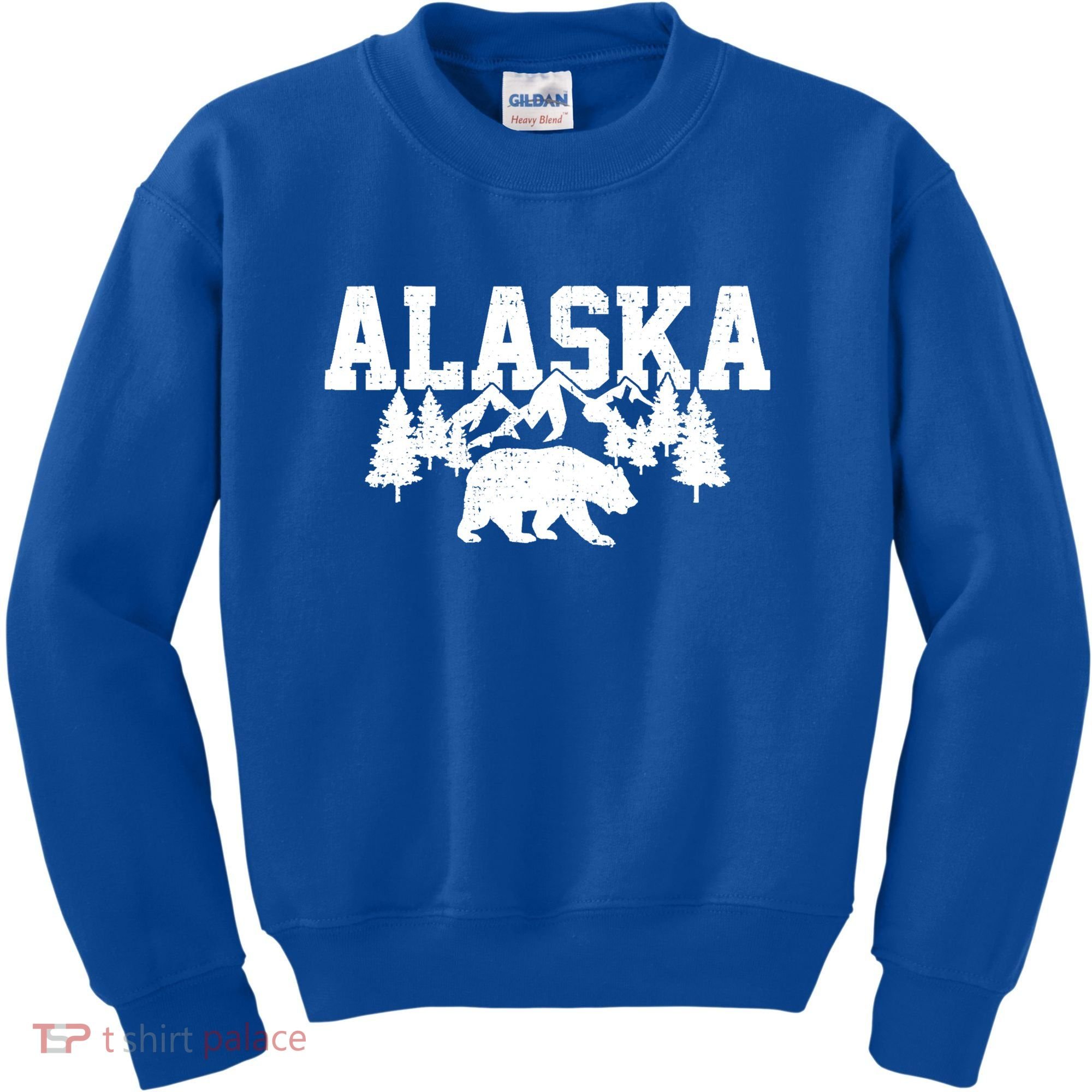 Alaska Cold Snow Mountains Cool Gift Kids Sweatshirt
