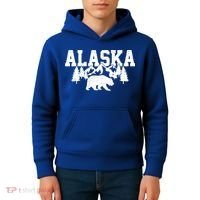 Alaska Cold Snow Mountains Cool Gift Kids Hoodie thumb 4