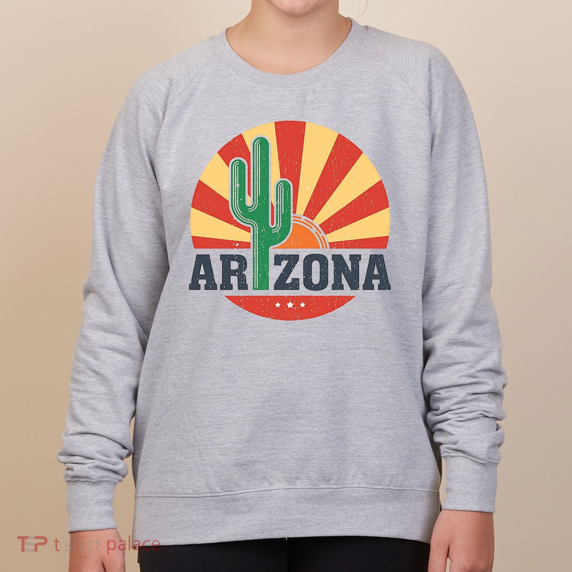 Arizona Cactus Sunset 3 Stars Women's Sweatshirt