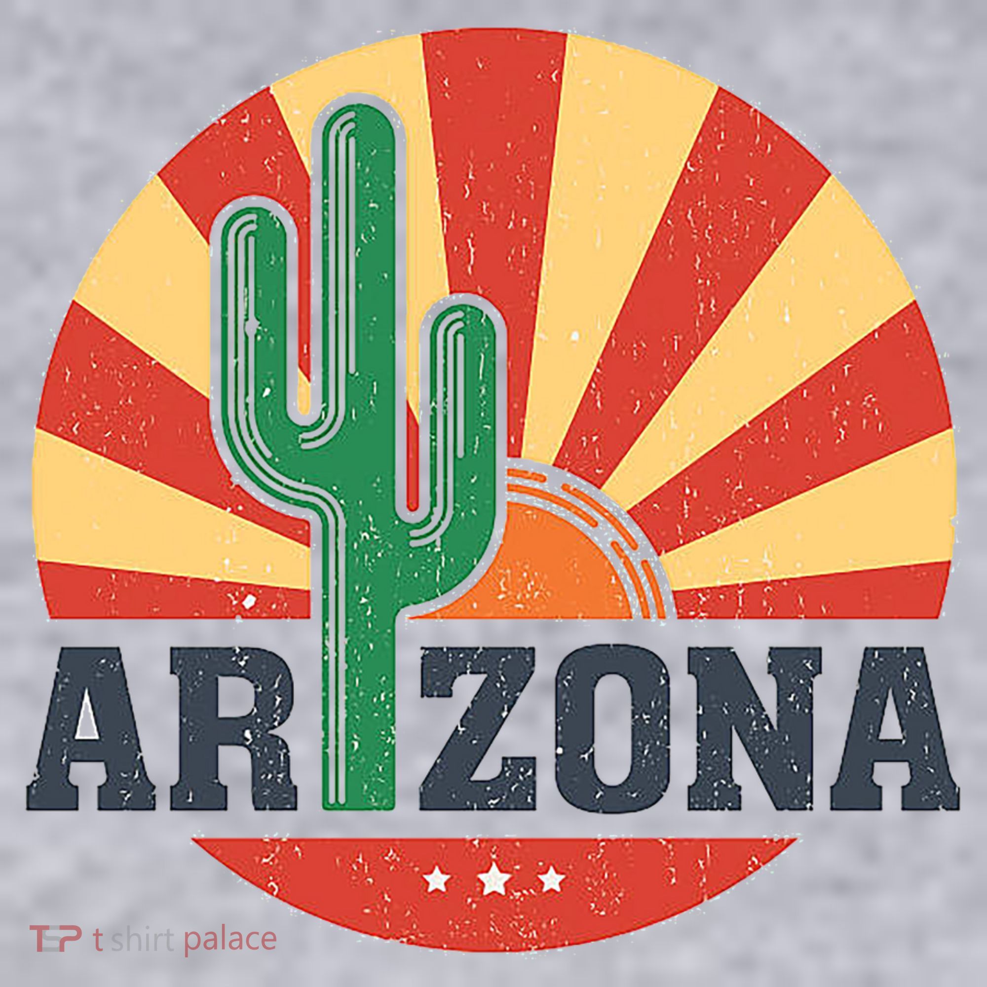 Arizona Cactus Sunset 3 Stars Women's Sweatshirt