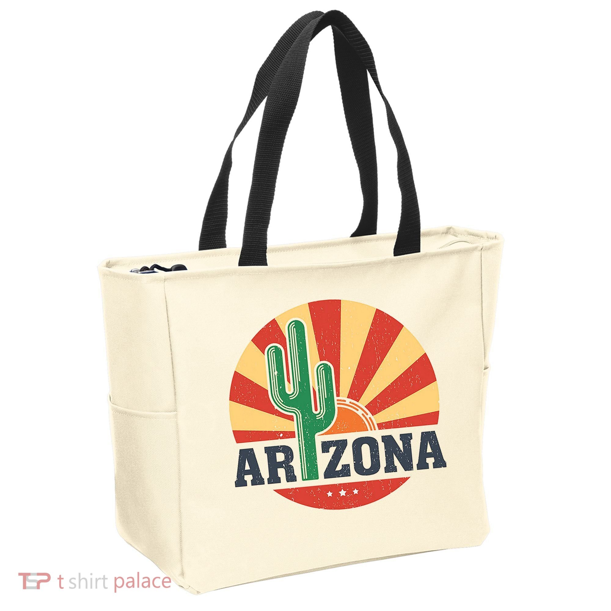 Arizona Cactus Sunset 3 Stars Tote Bag