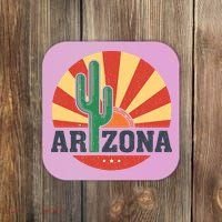 Arizona Cactus Sunset 3 Stars Coaster thumb 0
