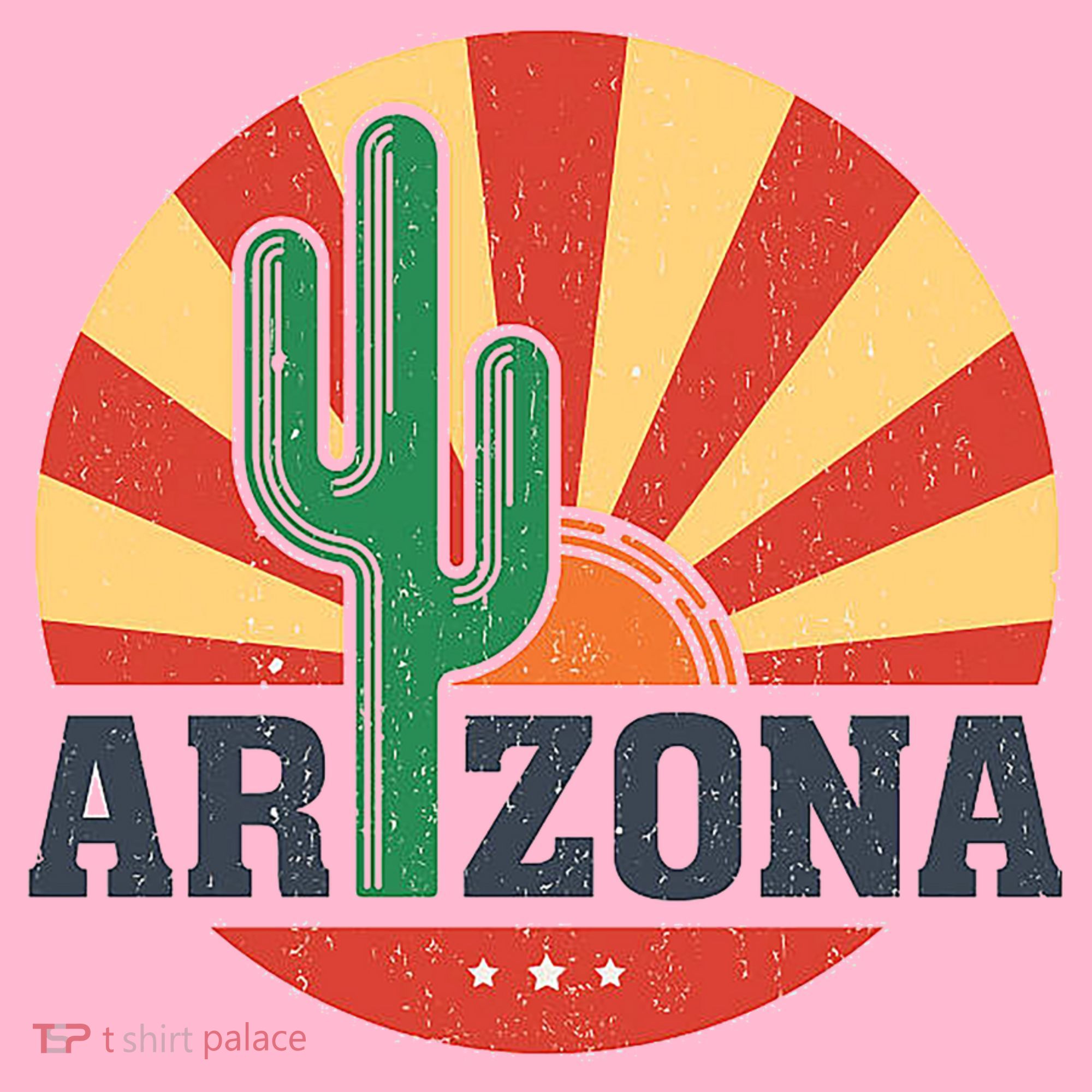 Arizona Cactus Sunset 3 Stars Coaster