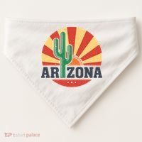 Arizona Cactus Sunset 3 Stars USA-Made Doggie Bandana thumb 0