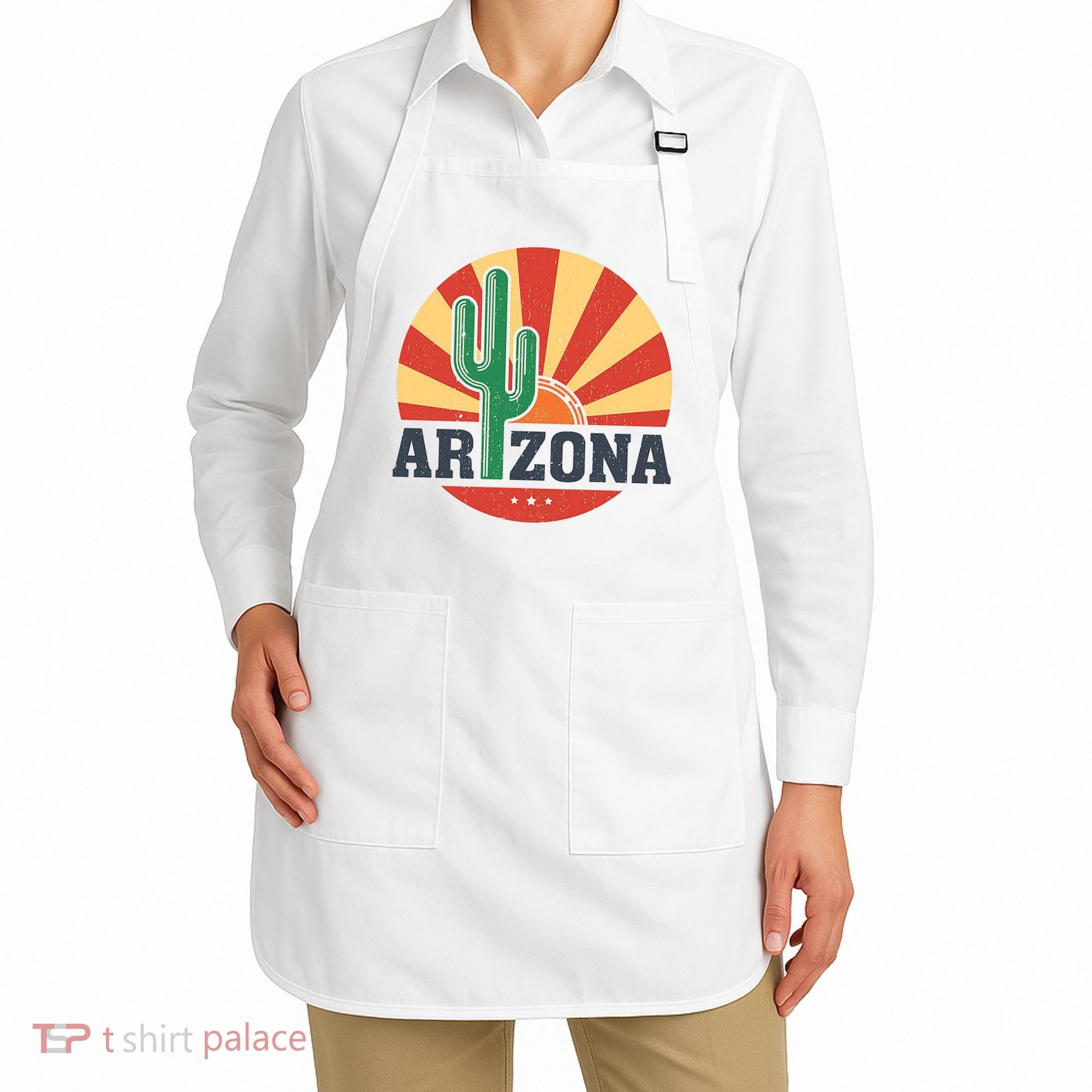 Arizona Cactus Sunset 3 Stars Apron