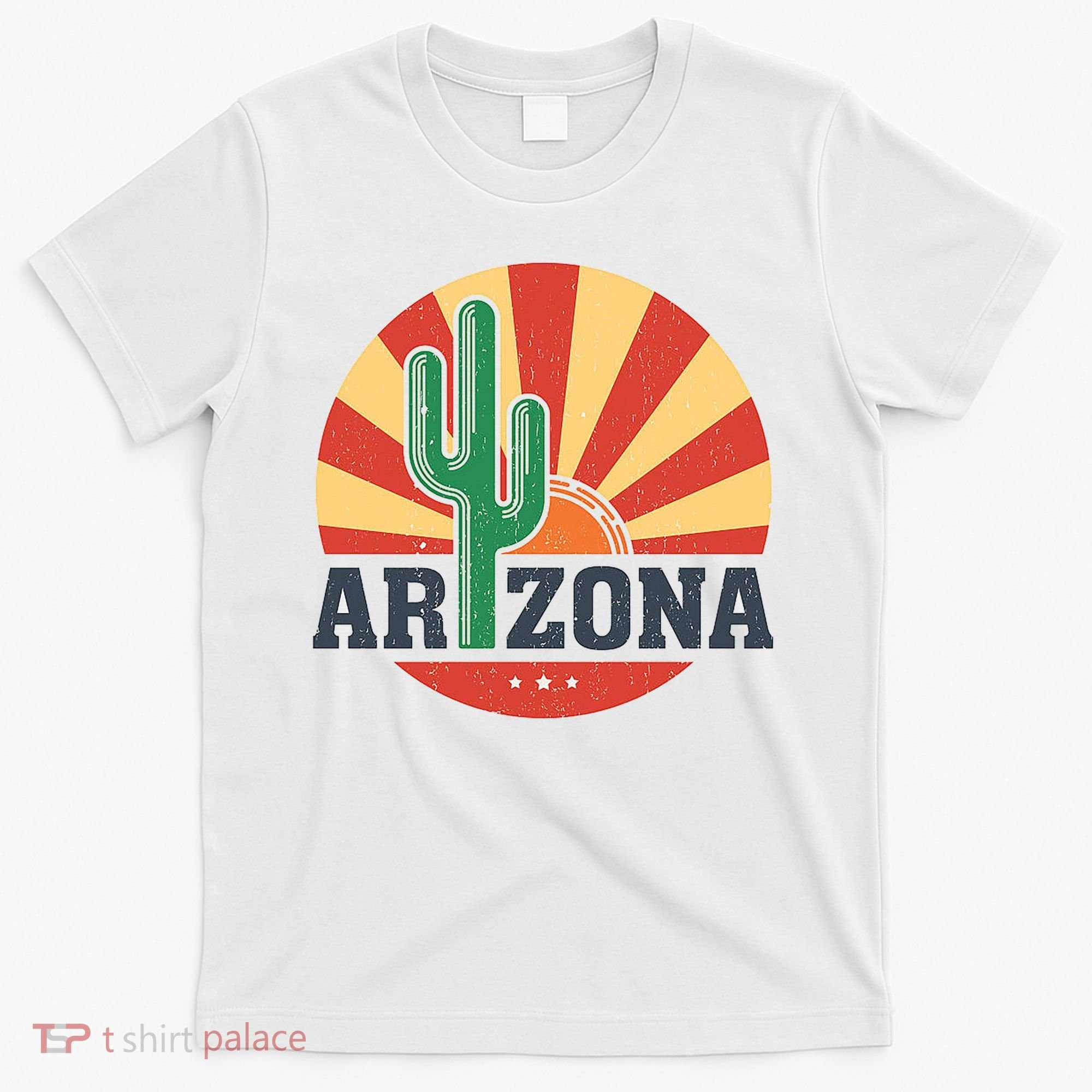 Arizona Cactus Sunset 3 Stars T-Shirt