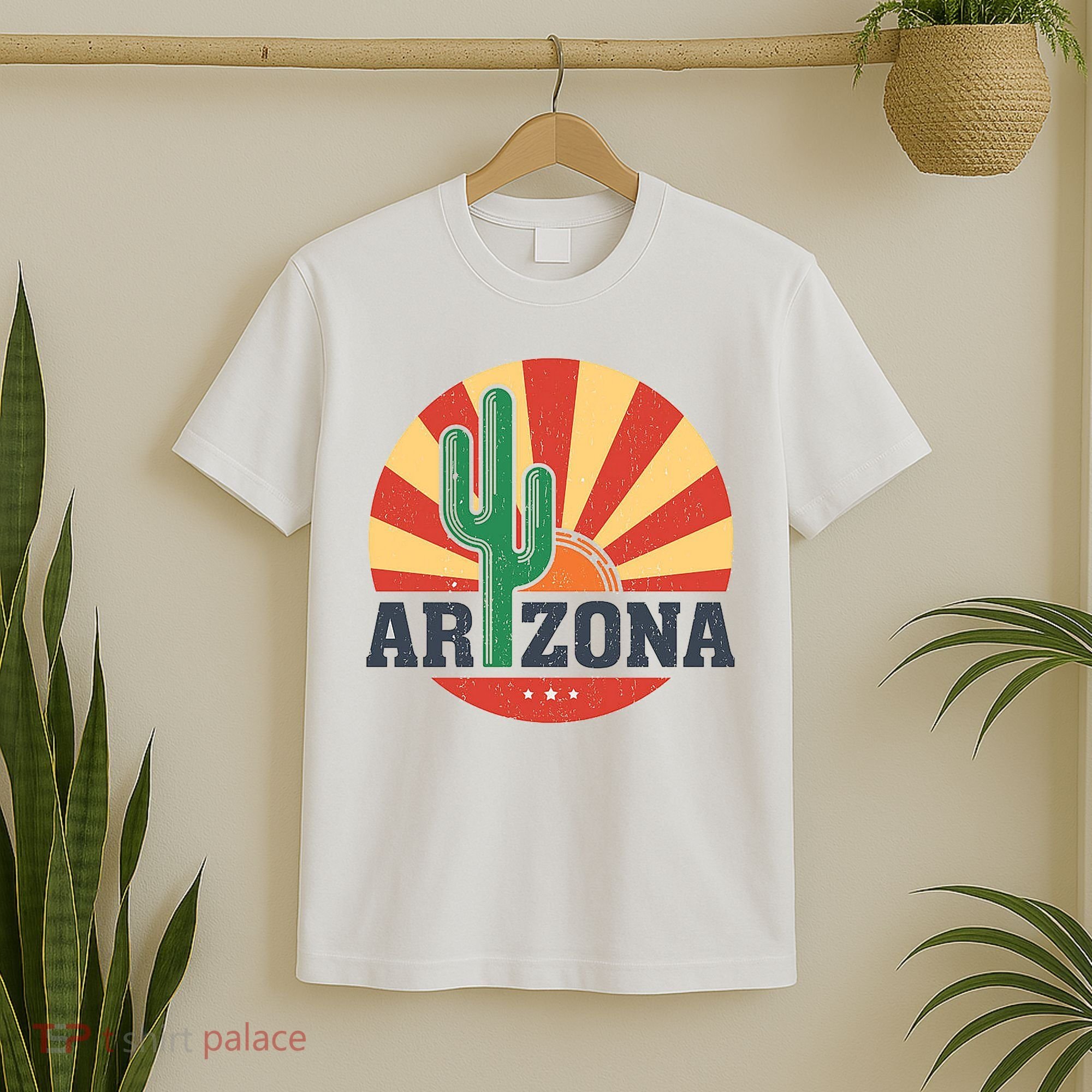 Arizona Cactus Sunset 3 Stars T-Shirt