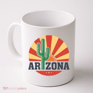 Arizona Cactus Sunset 3 Stars Coffee Mug