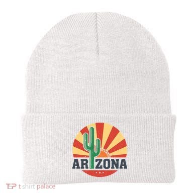 Arizona Cactus Sunset 3 Stars Beanie