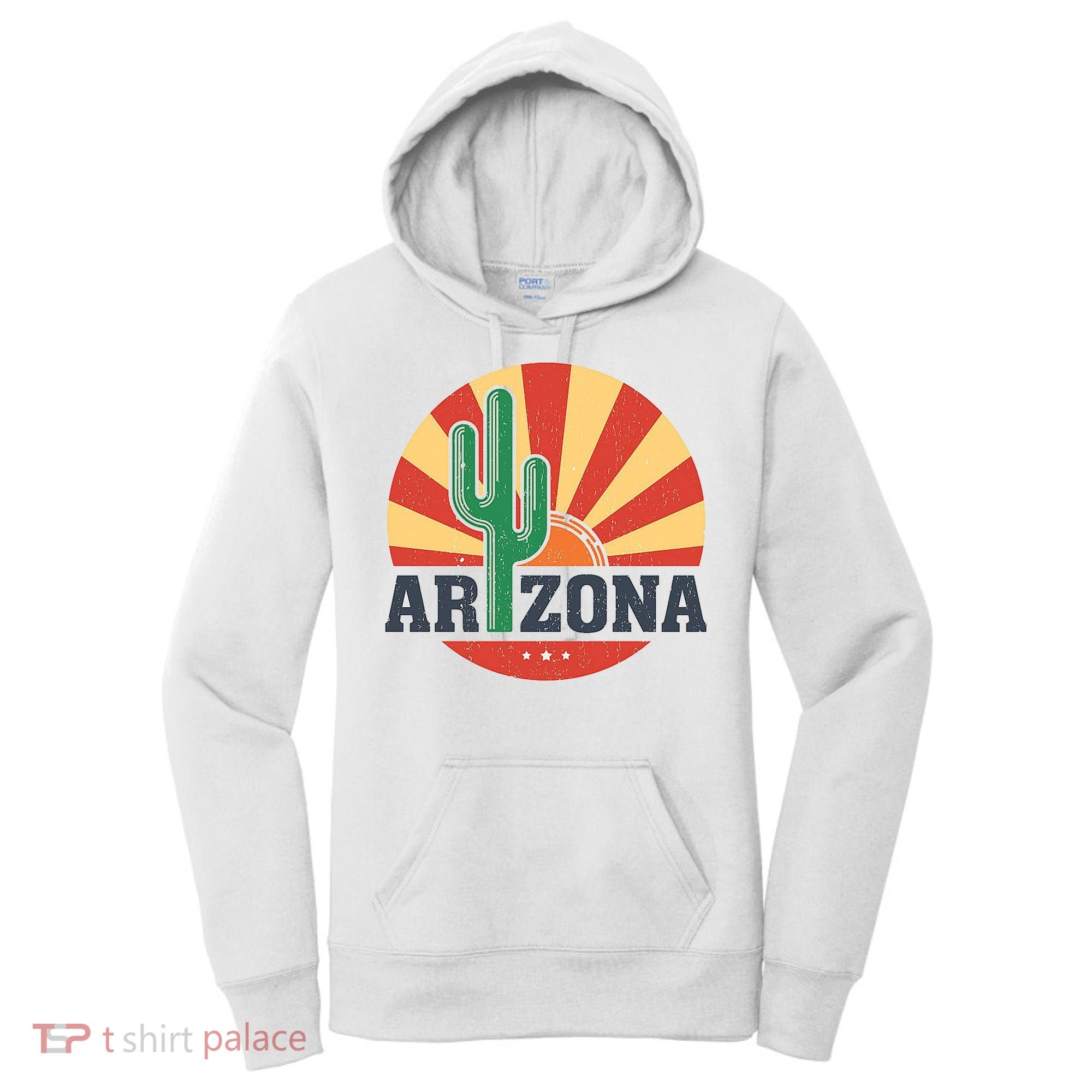 Arizona Cactus Sunset 3 Stars Women's Hoodie