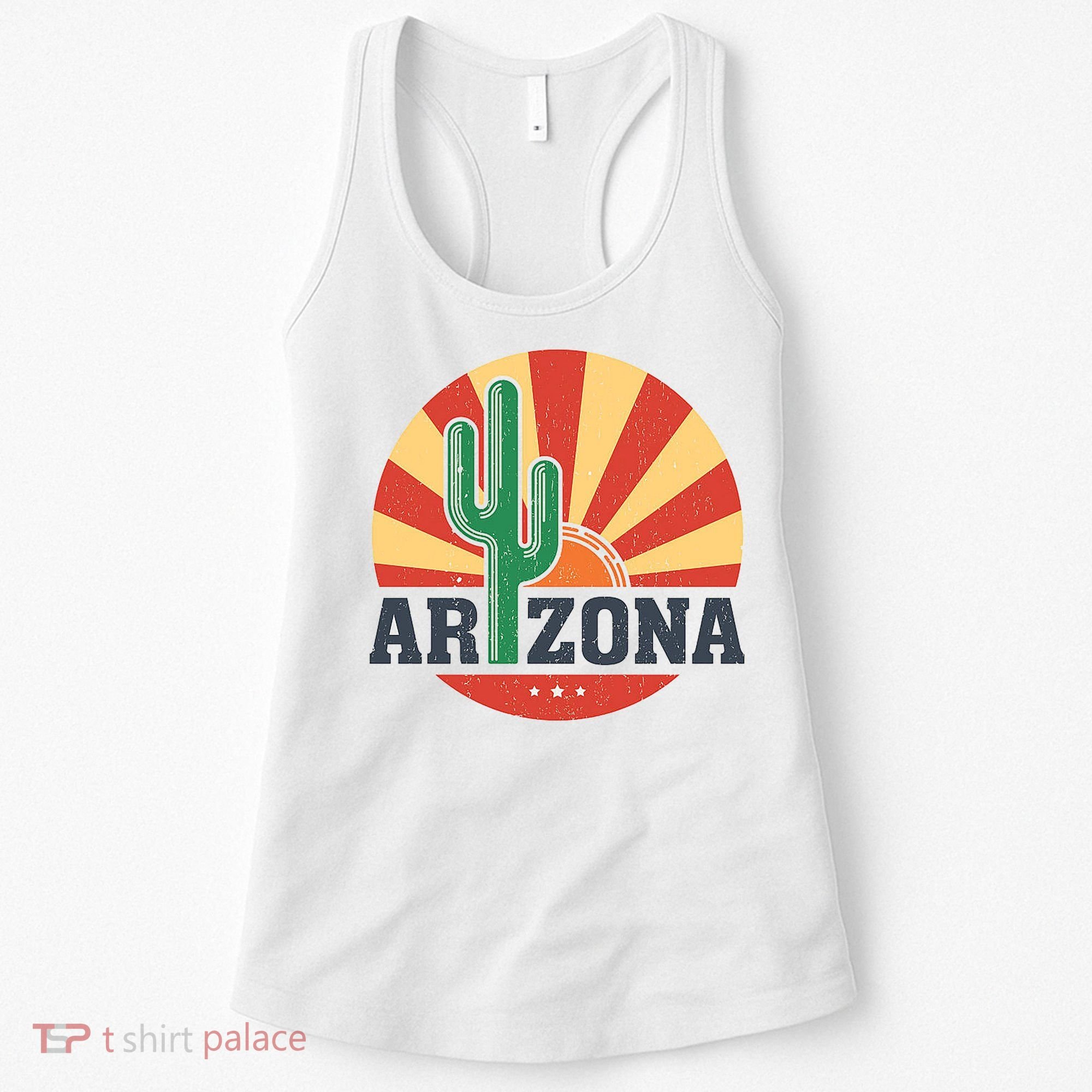 Arizona Cactus Sunset 3 Stars Women's Tank Top