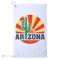 Arizona Cactus Sunset 3 Stars Golf Towel thumb 0