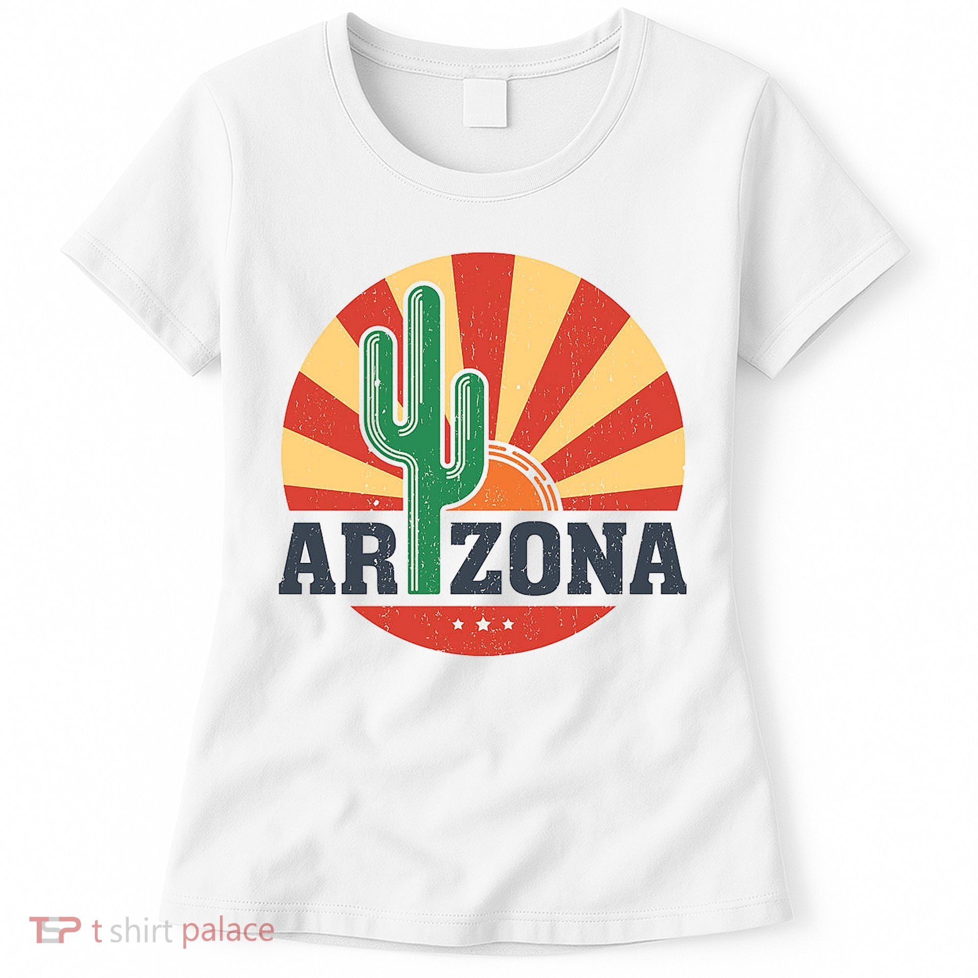 Arizona Cactus Sunset 3 Stars Women's T-Shirt