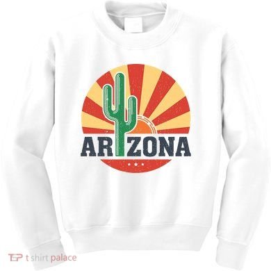 Arizona Cactus Sunset 3 Stars Kids Sweatshirt