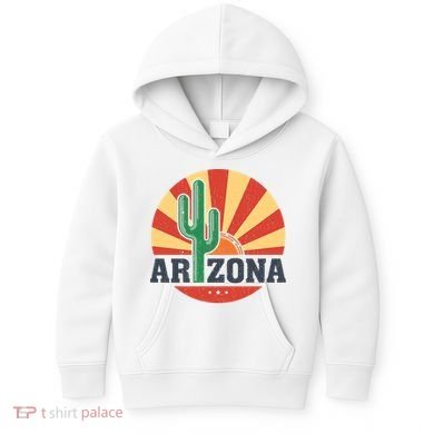 Arizona Cactus Sunset 3 Stars Kids Hoodie