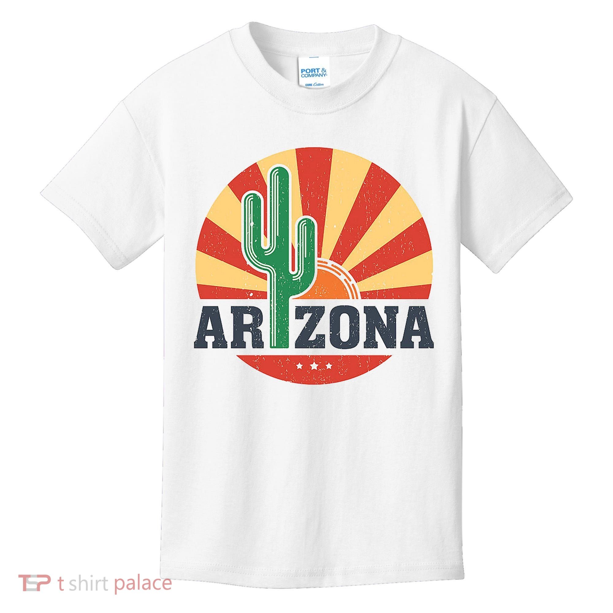 Arizona Cactus Sunset 3 Stars Kids T-Shirt