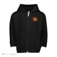 Anti Communist Socialist Toddler Zip Fleece Hoodie thumb 0
