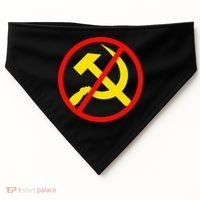 Anti Communist Socialist USA-Made Doggie Bandana thumb 0