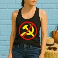 Anti Communist Socialist Women's Tank Top thumb 2