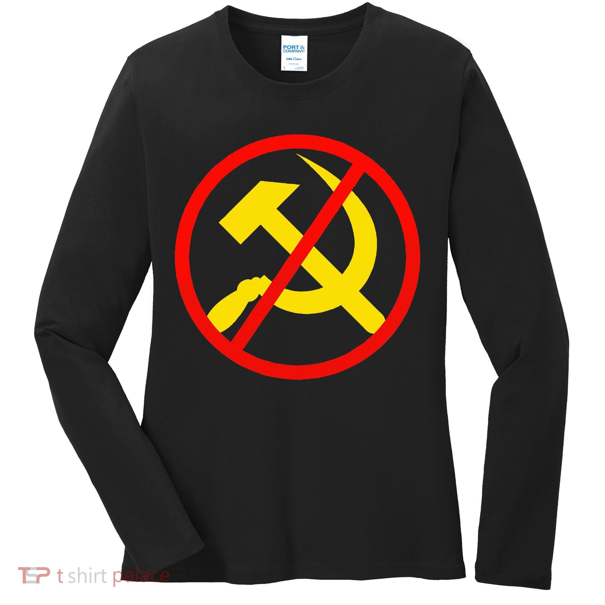 Anti Communist Socialist Women's Long Sleeve Shirt