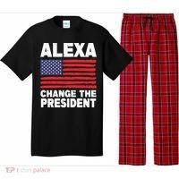 Alexa Change The President Funny Political Humor Gift Pajama Set thumb 0