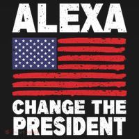 Alexa Change The President Funny Political Humor Gift Ornament thumb 1