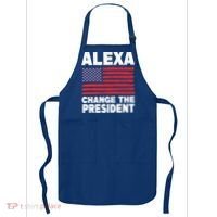 Alexa Change The President Funny Political Humor Gift Apron thumb 0