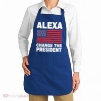 Alexa Change The President Funny Political Humor Gift Apron thumb 2