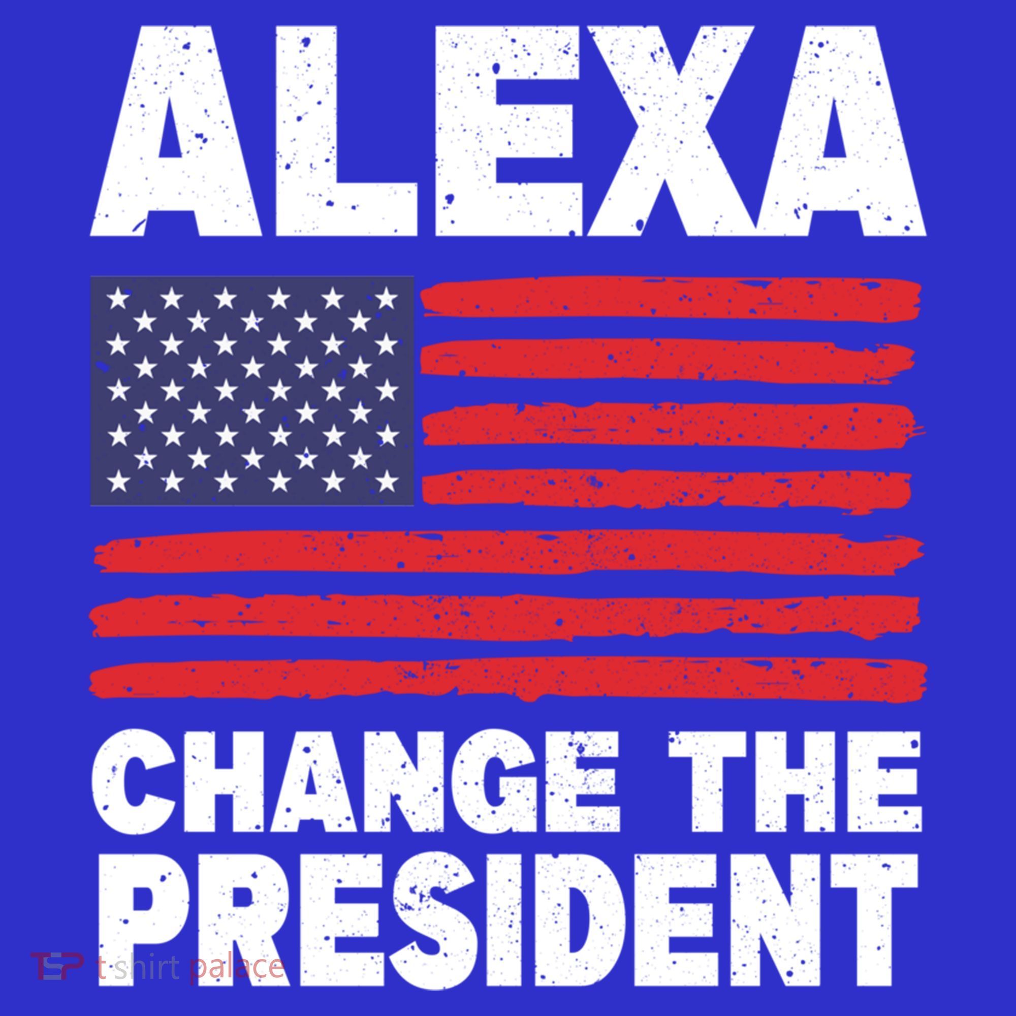Alexa Change The President Funny Political Humor Gift Coaster