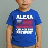 Alexa Change The President Funny Political Humor Gift Toddler T-Shirt thumb 2