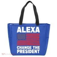 Alexa Change The President Funny Political Humor Gift Tote Bag thumb 0