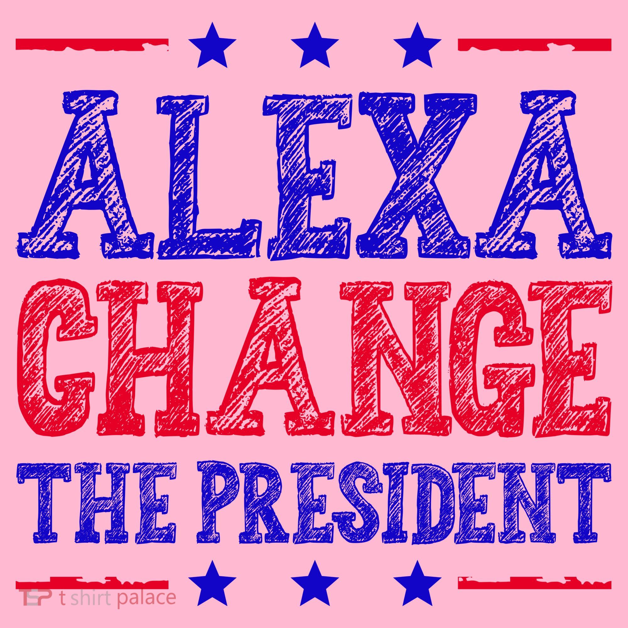 Alexa Change The President Funny Political Coaster