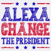 Alexa Change The President Funny Political Doggie Tank thumb 4